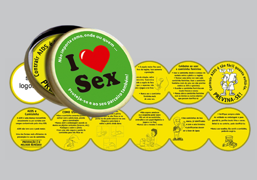 Porta Preservativo Lata - I Love Sex / Cd.LTA-016