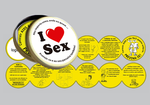 Porta Preservativo Lata - I Love Sex / Cd.LTA-017